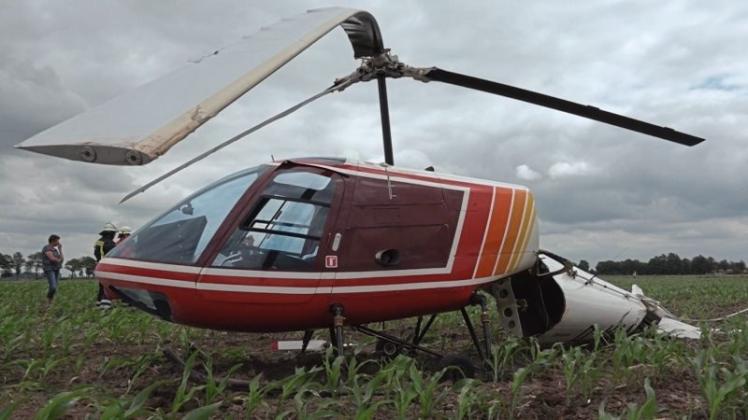 Ein am Dienstagmittag in Ganderkesee gestarteter Hubschrauber ist gegen 13.45 Uhr bei Berne notgelandet.In 600 Metern Höhe hatte der Motor des Kleinhubschraubers versagt. 