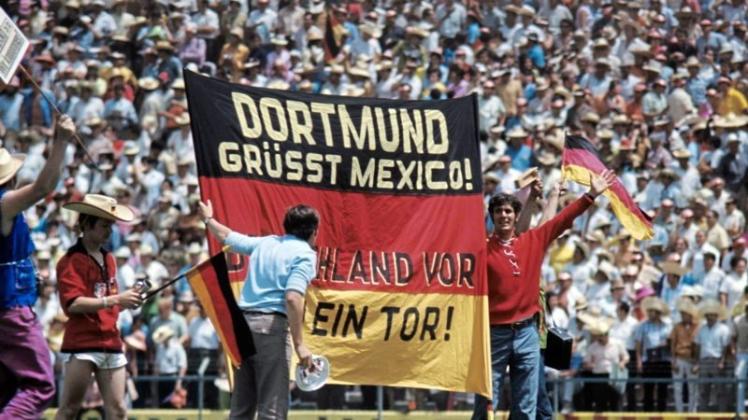 Weltmeisterschaft 1970: Auch im mexikanischen Leon hatte die Nationalmannschaft Unterstützung durch die Fans – das Achtelfinale gegen England wurde 3:2 gewonnen. 