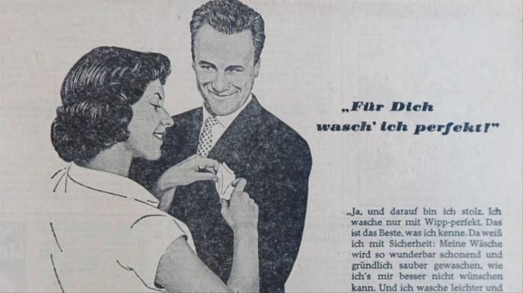 Ein verstaubtes Rollenbild prägte die Adenauer-Ära: Waschmittelwerbung im dk aus dem Jahr 1958. 