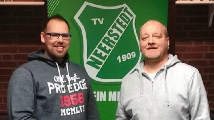 Fabian Kahler (links) wird der Nachfolger von Stephan Große-Knetter als Leiter der Handball-Abteilung im TV Neerstedt. 