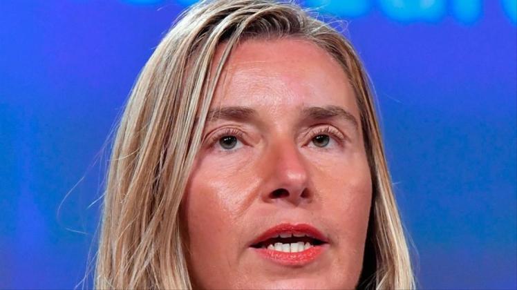 EU-Außenbeauftragte Federica Mogherini. EU-Außenbeauftragte Federica Mogherini.