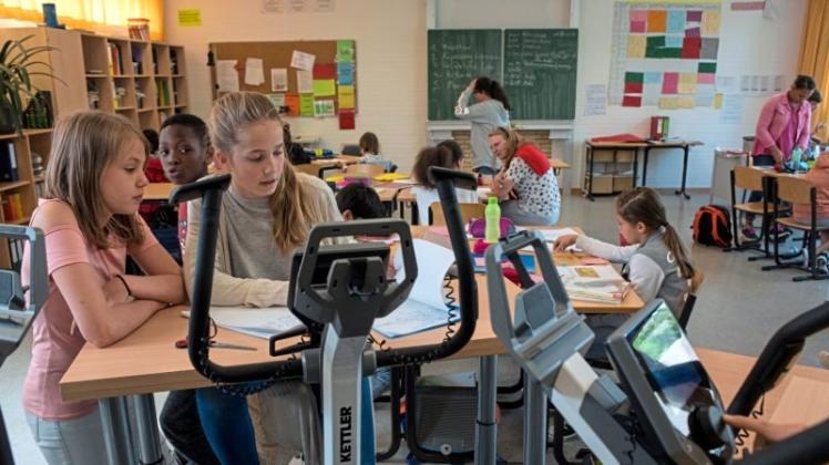 An der Oberschule in der Ronzelenstraße in Bremen können die Schüler bereits auf Heimtrainer fahren – in Ganderkesee wird es keine Ergometer-Klassen geben. 