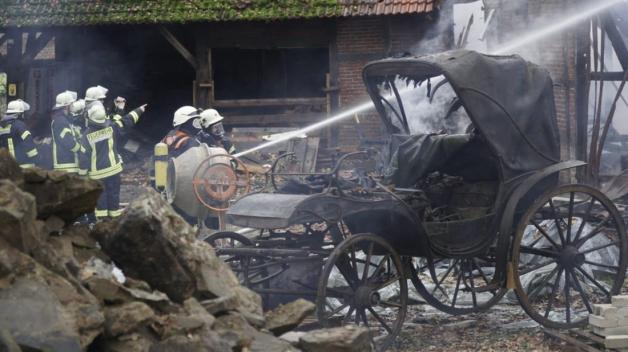 Auch eine historische Kutsche wurde ein Raub der Flammen. Foto: NMW