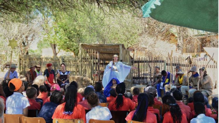 Ein Christgeburtsspiel auf Afrikaans wird an Franziska Rulhofs Schule aufgeführt. Foto: Franziska Rulhof