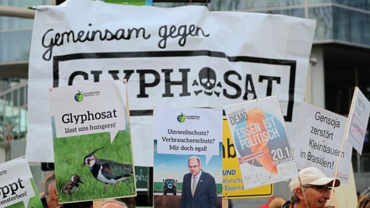 Anti-Glyphosat-Demonstration in Bayern. 