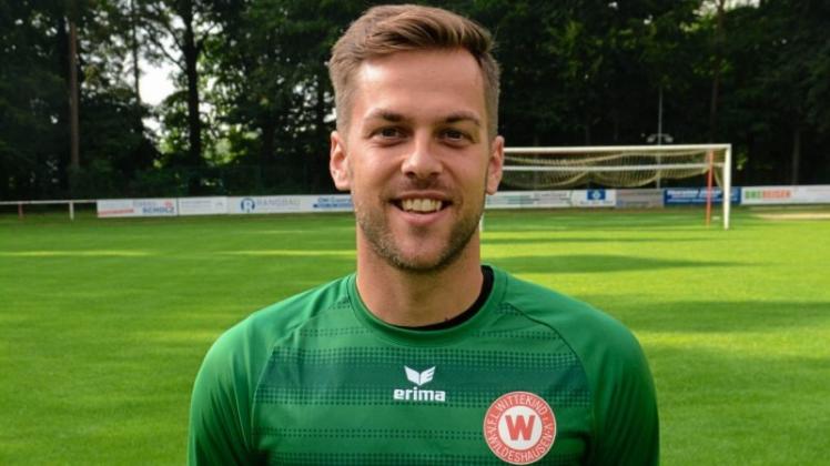 Schob sich mit seinem Team wieder auf Tabellenplatz zwei vor: Sebastian Pundsack, Torwart des Fußball-Bezirksligisten VfL Wildeshausen. 