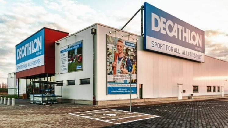Der Sportartikelhändler Decathlon will in der Gemeinde Stuhr eine Filiale errichten. Bundesweit existieren bereits 50 Standorte, wie hier in Neustadt. 