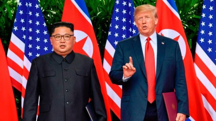 Zeichen der Entspannung sendeten Kim Jong Un und Donald Trump. 