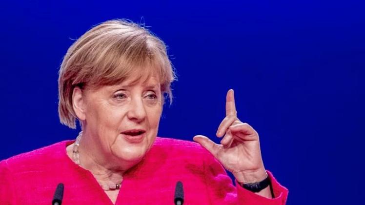 Bundeskanzlerin Angela Merkel (CDU) hat das Wort ergriffen. 