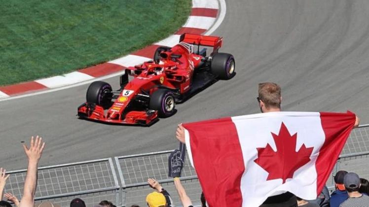 Sebastian Vettel strebt die Pole Position zum Rennen in Montréal an. 