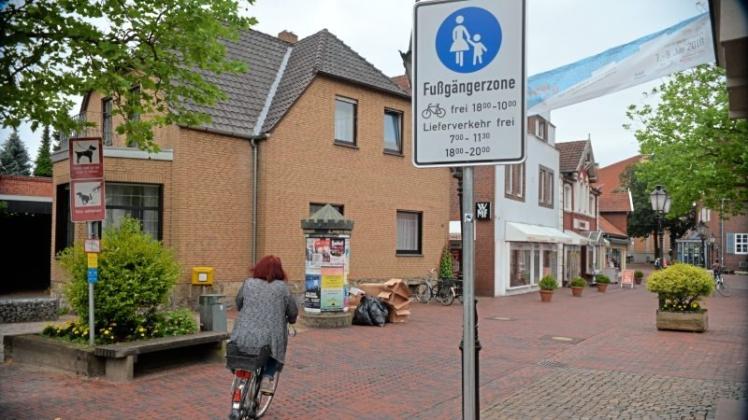Soll die Burgstraße zumindest teilweise für den Radverkehr freigegeben werden? Dies hatten die Bürgernahen im Lingener Verkehrsausschuss beantragt. 