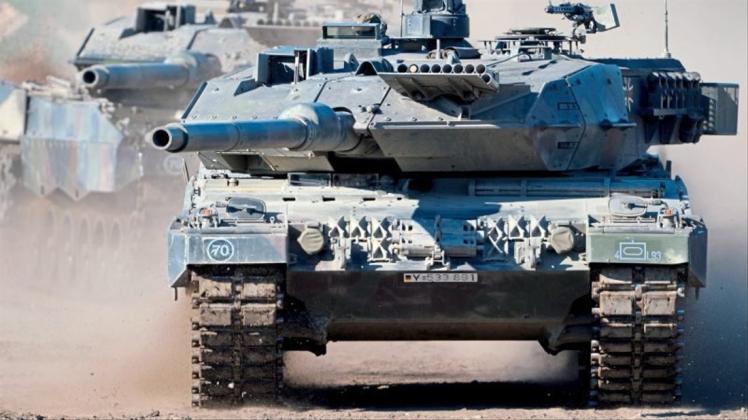 Exportschlager: Deutscher Panzer vom Typ Leopard. Solche Panzer wurden auch an die Türkei geliefert, die in Nordsystien einarschiert ist.