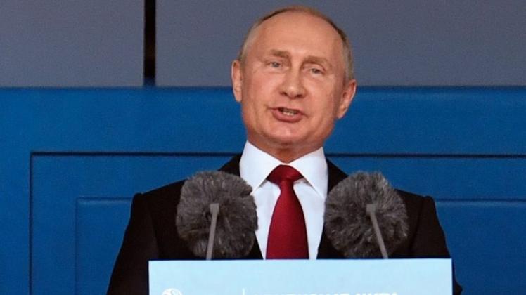 Eröffnete die WM: Wladimir Putin. 
