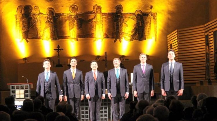 Von der Renaissance bis zum Rock: Zwei Stunden unterhielten die King‘s Singers das Publikum in der St.-Marien-Kirche. 