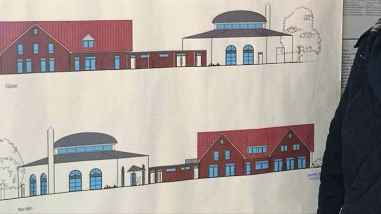 Die Pläne für den Moschee-Neubau in Papenburg werden überarbeitet. Quelle: facebook.com/marion.terhalle.fdp, Screenshot: NOZ/Daniel Gonzalez-Tepper