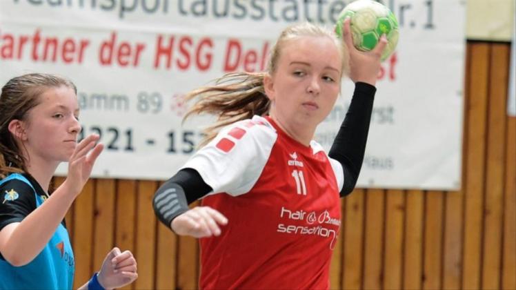 Die C-Jugend-Handballerinnen der HSG Delmenhorst um Wiebke Jabs sind Landesliga-Spitzenreiter. 