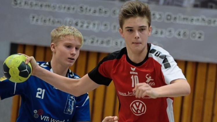 Mussten eine Auswärtsniederlage hinnehmen: die C-Jugend-Handballer der HSG Delmenhorst um Tom Winkler (vorn). Mussten eine Auswärtsniederlage hinnehmen: die C-Jugend-Handballer der HSG Delmenhorst um Tom Winkler (vorn).