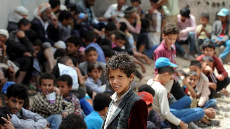 Die aktuelle Nahrungskrise im Jemen könnte sich zu einer Hungersnot ausweiten, wenn die Hilfslieferungen ausbleiben. Foto: dpa/Mohammed Mohammed/XinHua
