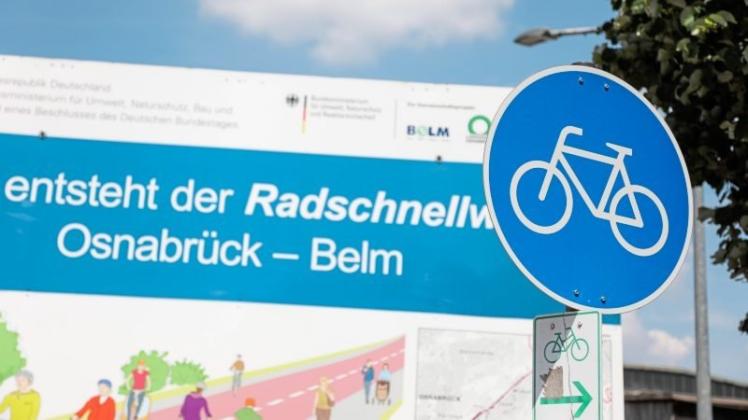 Der erste Abschnitt ist schon fertig: Zwischen Osnabrück und Belm entsteht der Radschnellweg. 