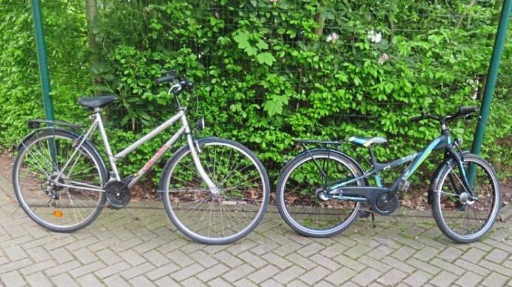 Wem gehören diese beiden Fahrräder? 