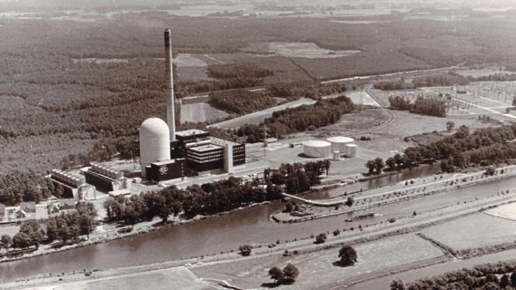 Das Kernkraftwerk Lingen Ende der 1960er Jahre. 