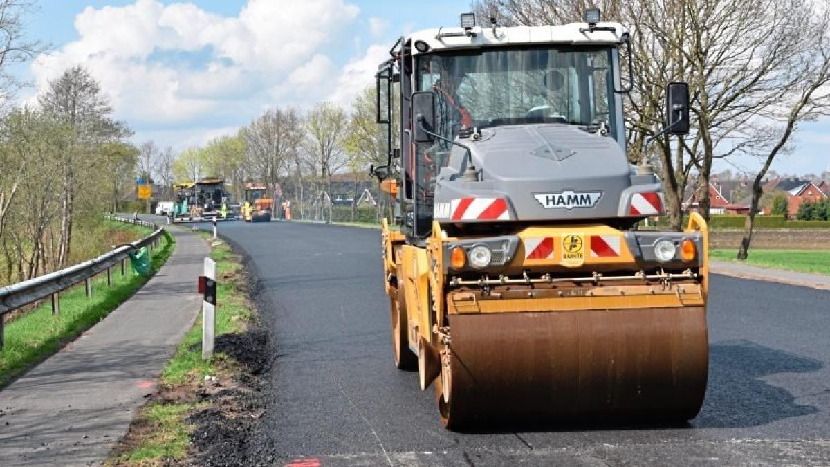 Baustelle Auf B401 Bei Heede Und Dörpen Im | NOZ