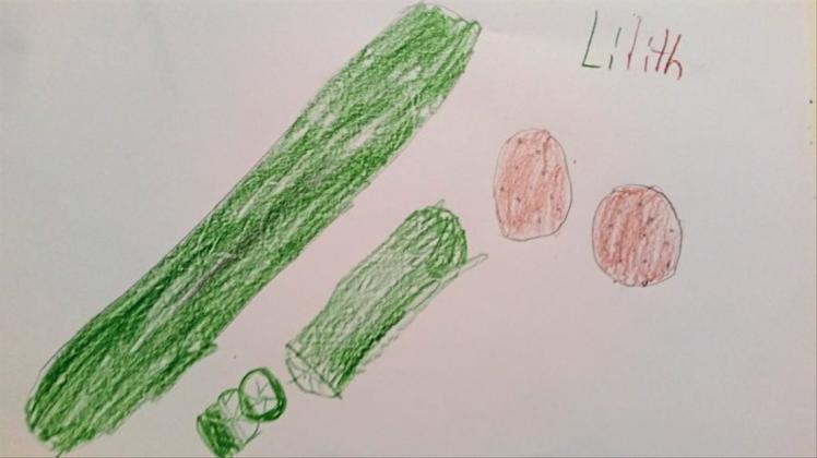 Gemüse statt Bonbons: Trifft das den Humor von Kindern? Illustration: Lilith Benedict