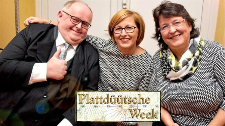 Letzte „Plattdüütsche Week“ in gemeinsamer Regie: Dirk Wieting, Angela Hillen und Meike Saalfeld. 