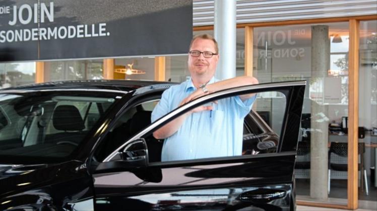Andreas Ripke verkauft seit 20 Jahren Autos – mittlerweile ist er beim Quakenbrücker Autohändler „Auto Böcker“ beschäftigt.  