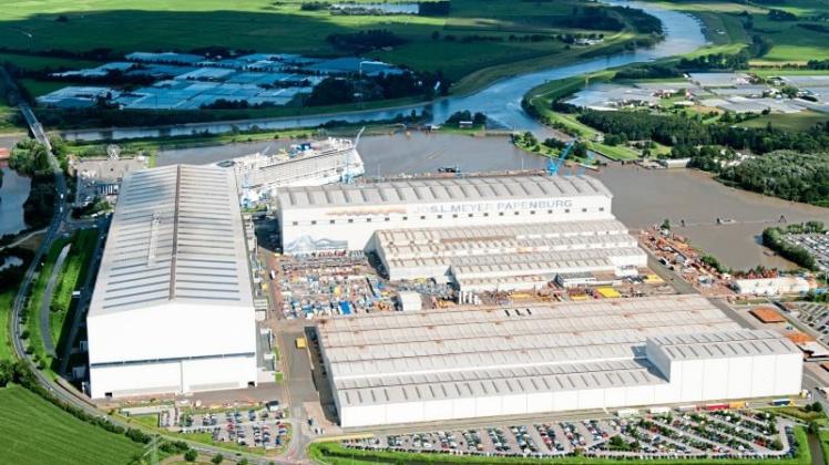 Am Kreuzfahrtschiffbau auf der Meyer Werft in Papenburg sind viele Firmen beteiligt. 