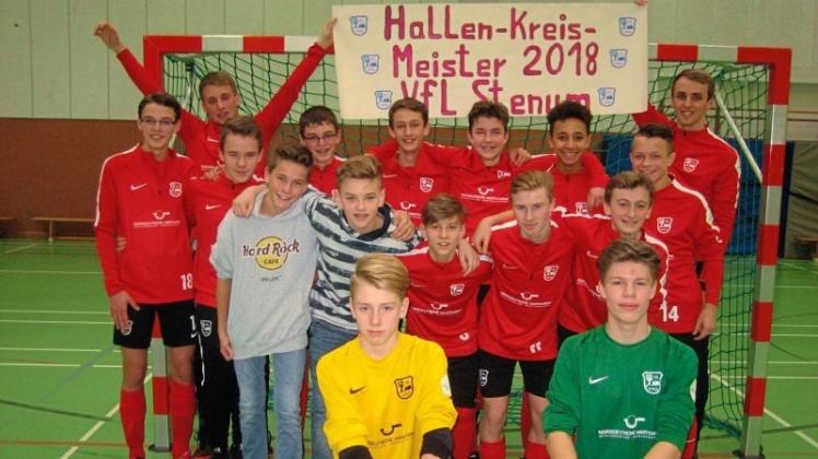 Meister des Kreises Oldenburg-Land/Delmenhorst: die C-Junioren des VfL Stenum. 