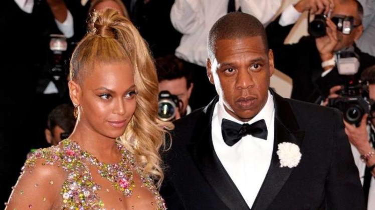 Beyonce Knowles (l)und Jay Z erwarten Nachwuchs. 