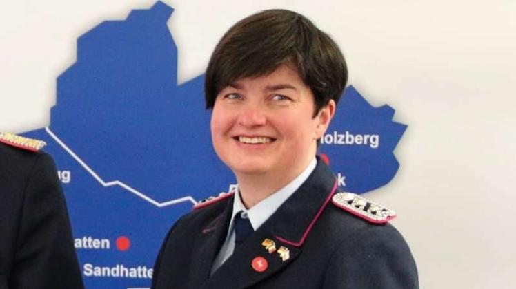 Die Neue an der Spitze der Kreisfeuerwehr: Diane Febert aus Ganderkesee. 