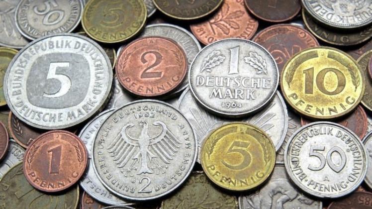 Die gute alte D-Mark: Scheine und Münzen im Gesamtwert von 12,67 Milliarden Mark sind laut Bundesbank aktuell noch im Umlauf. 