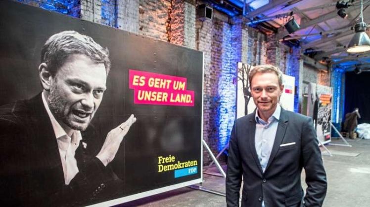 Christian Lindner , Bundesvorsitzender der FDP, sieht durch den SPD-Kanzlerkandidaten Martin Schulz die politische Debatte belebt. Foto:dpa