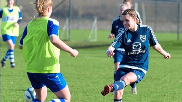 Matchwinnerin: Ann-Kristin Wilms schoss das Siegtor für den VfL Stenum. 