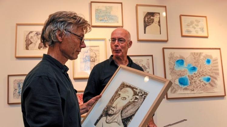 Die gemeinsame Ausstellung mit Stan Klamer (rechts) hat sich Hans Lemmen gewünscht. 