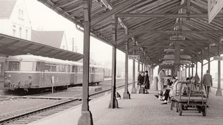 Der Delmenhorster Bahnhof anno 1969: Gut 100 Jahre zuvor waren hier erstmals Züge eingefahren. 