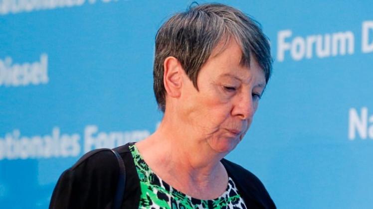 Sichtlich enttäuscht: Umweltministerin Barbara Hendricks nach dem Diesel-Gipfel in Berlin. 