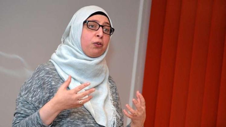 Dua Zeitun sprach im Hagener Pfarrheim über die Rolle der Frau im Islam. 