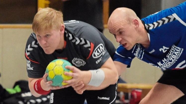 Treten bei der TSG Hatten-Sandkrug an: die Verbandsliga-Handballer der HSG Grüppenbühren/Bookholzberg um Kevin Pintscher (links). 