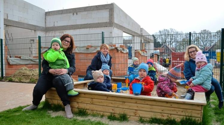 Die erste Krippengruppe wird seit Oktober im Montessori-Kinderhaus in Ganderkesee betreut. Der zweite Krippenanbau soll im Herbst dieses Jahres fertig sein. 