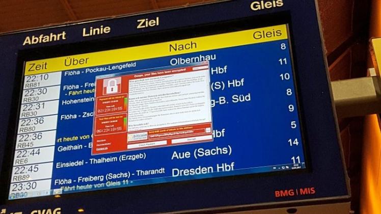 Auch die Deutsche Bahn ist von dem Angriff betroffen. 