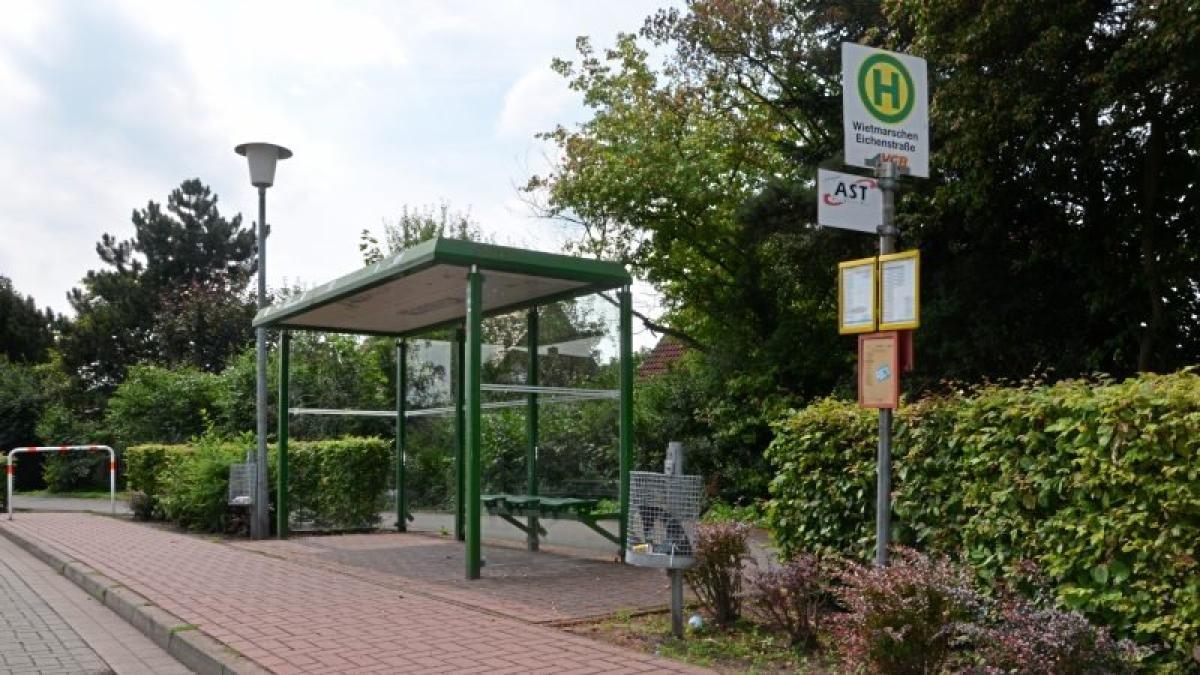 Provisorische Bushaltestelle an der NOZ