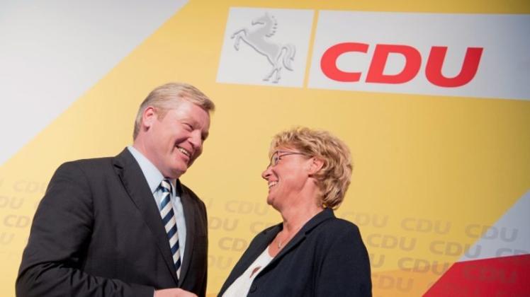 CDU-Spitzenkandidat Bernd Althusmann und Barbara Otte-Kinast. 
