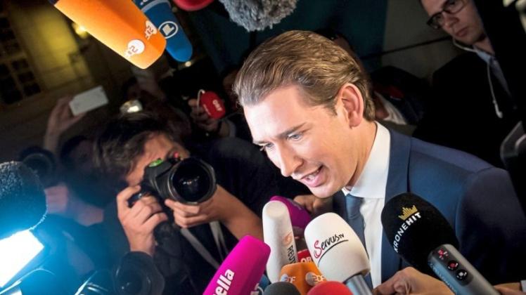 So sehen Sieger aus: Sebastian Kurz. Der ÖVP-Chef bezeichnet seinen Wahlerfolg als gutes Signal für Europa. 