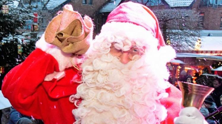 Der Weihnachtsmann wird am Donnerstag vor Kinder im Ganderkeseer Rathaus beschenken. Symbolfoto: Thorsten Konkel