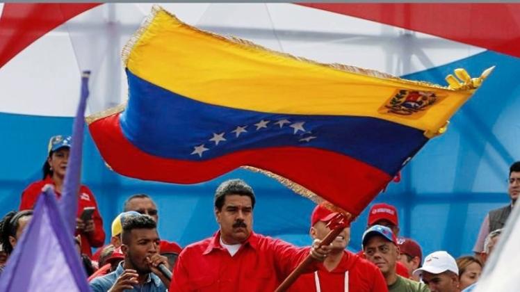 Der venezolanische Präsident Nicolas Maduro bei einer Veranstaltung der Regierung. Venezuela wählt die Verfassungsgebende Versammlung des Landes neu. 