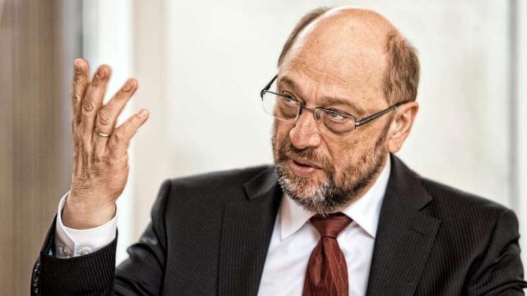Sieht gute Chancen für seine Partei, die nächste Regierung anzuführen: Martin Schulz (SPD). Fotos: Marcus Dewanger
