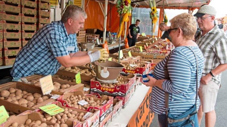 Die weite Welt der „tollen Knolle“: Auch Kartoffeln werden beim Bauernmarkt an der Westtangente angeboten. Rund um die Selbstvermarkter gibt es ein familientaugliches Programm. Archivfoto: Andreas Nistler Die weite Welt der „tollen Knolle“: Auch Kartoffeln werden beim Bauernmarkt an der Westtangente angeboten. Rund um die Selbstvermarkter gibt es ein familientaugliches Programm. Archivfoto: Andreas Nistler